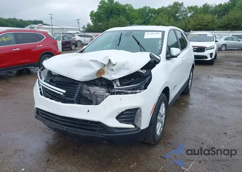 2022 Chevrolet Equinox Lt из США, поврежденный, VIN 3GNAXKEV4NL309035